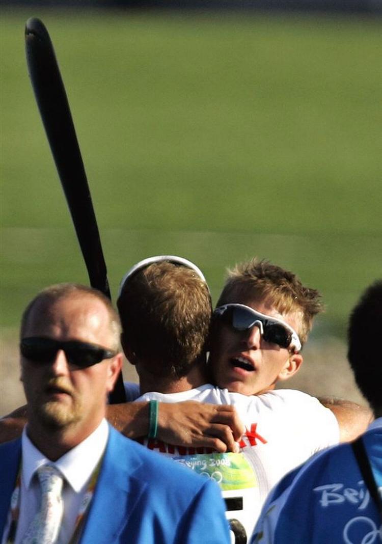 Rene Holten Poulsen fik det meget underligt før herrenes finale i 1000 meter toerkajak. 