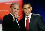 Joe Biden og Barack Obama er det demokratiske makkerpar i årets præsidentvalg. 