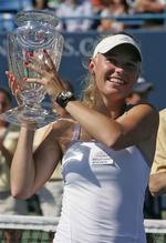 »Det var en lang præmieoverrækkelse«, siger Caroline Wozniacki. 