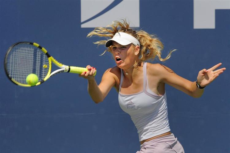 Caroline Wozniacki ses her under finalen 23. august i New Haven i USA. Arkivfoto. 