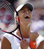 Serbiske Ana Ivanovic måtte slide mod Vera Dushevina. 