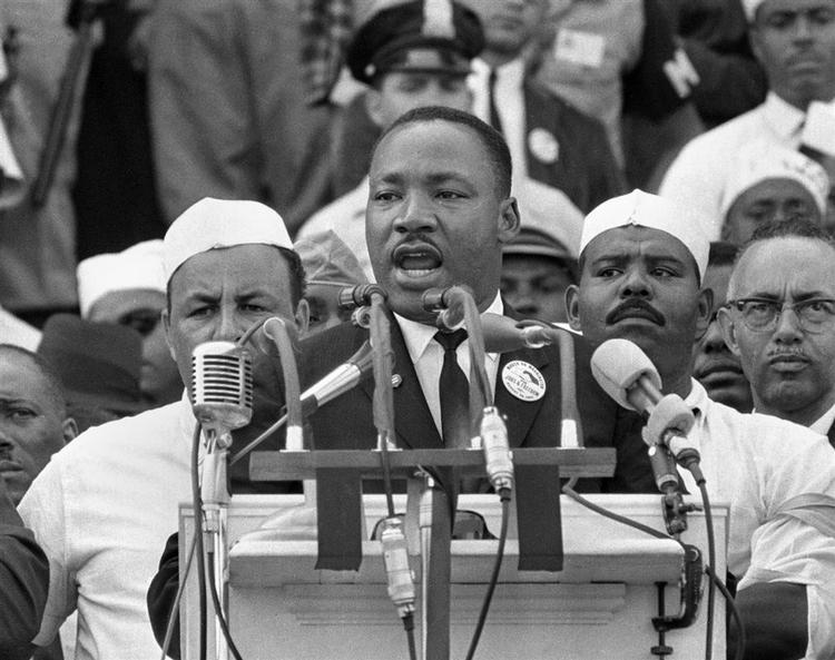 Martin Luther King Jr. gav sin berømte tale i forbindelse med en march, der skulle støtte den lovgivning mod raceadskillelse, præsident John F. Kennedy havde foreslået. Martin Luther King Jr. fik Nobels Fredspris i 1964. 