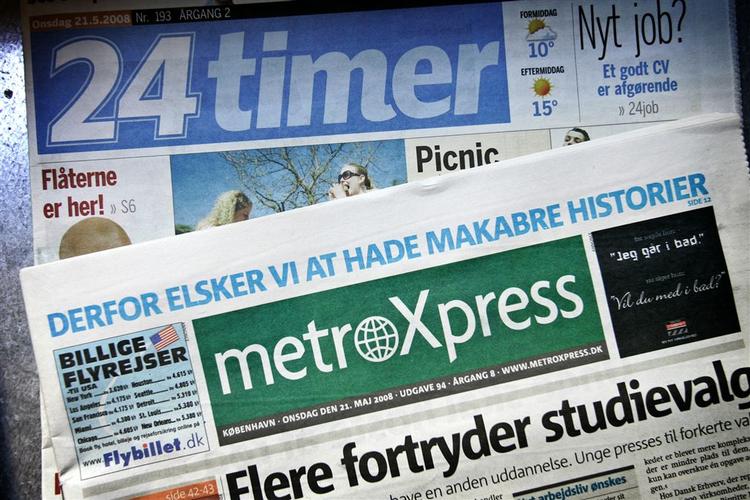 Med lukningen af Nyhedsavisen er 24timer og metroXpress landets mest læste aviser. 