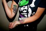 BETYDNINGSFULD. Le Gammeltoft fandt inspiration i fortiden og arbejdet som dj, da hun skulle have en tatovering. 