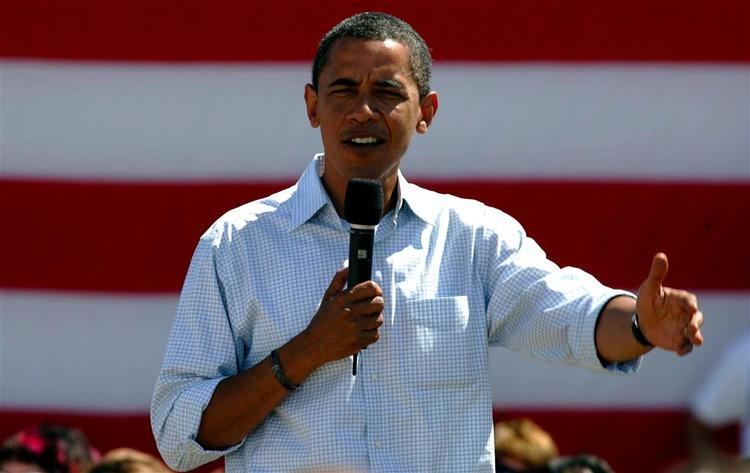 Det var på et vælgermøde i Monroe, Michigan, at Obama bad pressen om at respektere præsident- og vicepræsident-kandidaternes privatliv. 