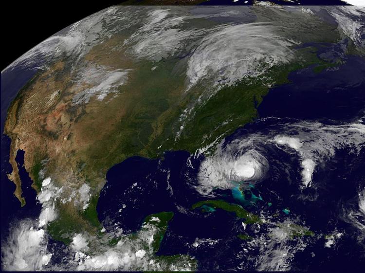 Den tropiske storm Hanna er på vej mod USA. 