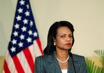 USA's udenrigsminister, Condoleezza Rice, havde en positiv snak med USA's gamle fjende, Libyens Muammar Gaddafi. 