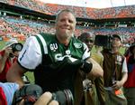 Brett Favre fik en fremragende debut for New York Jets. 