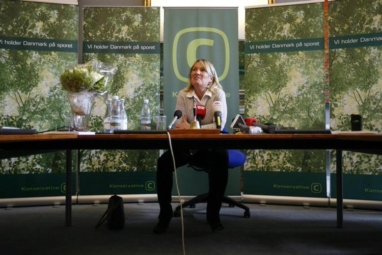 Lene Espersen, the new leader of the Conservative People's Party. 
