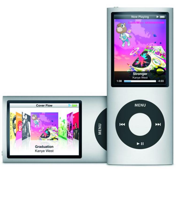 Den nye iPod Nano kommer i otte forskellige farver og er gået tilbage til sin oprindelige og slankere formgivning. 