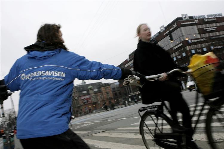 De sidste Nyhedsaviser er havnet i cykelkurven. Investoren, Morten Lund, tager skylden for avisens død. (Arkivfoto) 