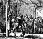 Anna Göldi blev henrettet i 1782 som den sidste af mellem 30.000 og 60.000 kvinder i det vestlige Europa. Efter at hun flere gange havde været pint og plaget. Først for at få en tilståelse, senere fordi hun trak tilståelsen tilbage. Samtidigt kobberstik 