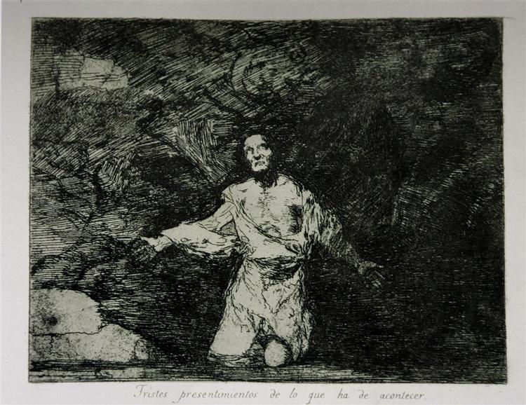 'Triste forudanelser' af Goya er blevet til i årene 1810-1814. Nu er det uvurderlige kunstværk stjålet. 