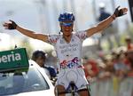 David Garcia (Xacobeo-Galicia) krydsede stregen som den første på dagens etape. 