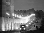 Stuttgart-Stammheim-fængslet, hvor retssagen mod Andreas Baader, Ulrike Meinhof, Gudrun Ensslin og Jan-Karl Rasp fra Rote Armé Fraktion blev gennemført i 1975. 