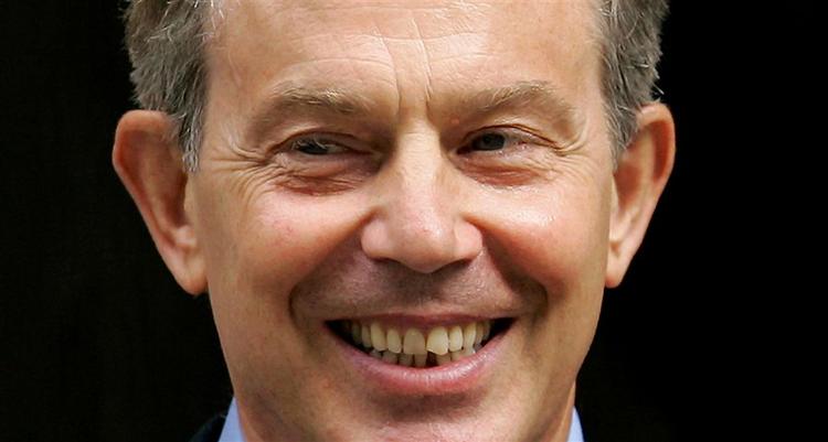 Tony Blair gæster Jon Stewarts populære tv-show torsdag aften. 