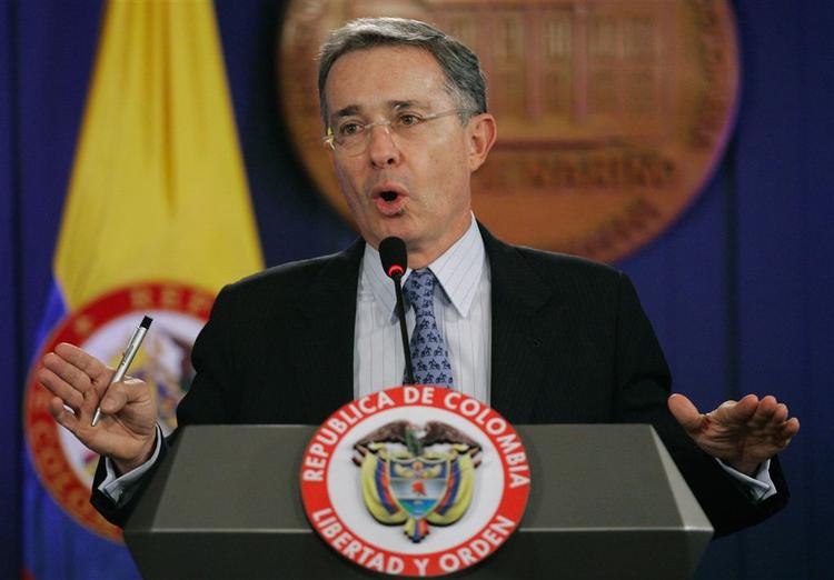 Colombias præsident Uribe. Arkivfoto. 