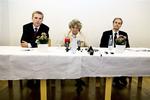 Birthe Rønn Hornbech og Kristian Thulesen Dahl og Peter Skaarup præsenterede den ny udlændingeplan mandag. 