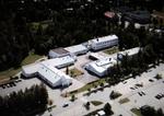 Luftfoto af den tekniske skole i Kauhajoki. Arkivfoto. 