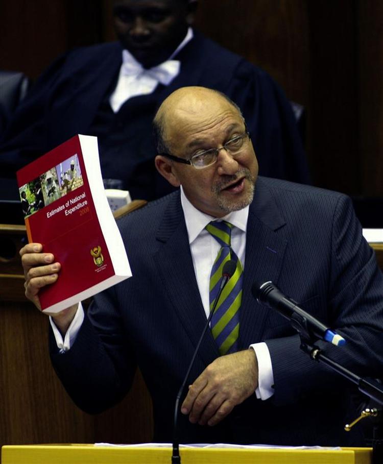 Finansminister i Sydafrika, Trevor Manuel, har valgt at trække sig sammen med 10 andre ministre. Arkivfoto. 