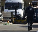 A money transport robbery has taken place in Århus. This photo is an archive photo of a money transport robbery in Copenhagen. 