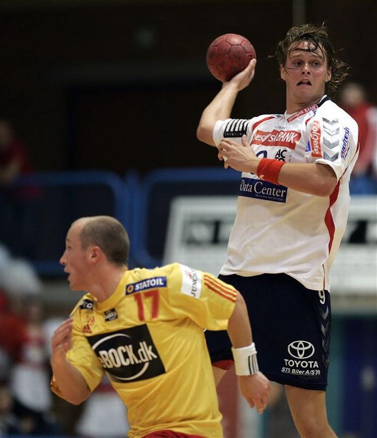 Jakob Thoustrup ses her på et arkivbillede, mens han spillede for Team Tvis Holstebro. 