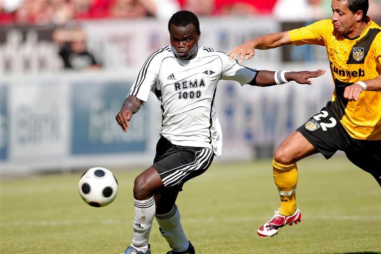 Didier Konan Ya fra Elfenbenskysten scorede begge mål i Rosenborgs ligasejr i weekenden. Arkivfoto. 