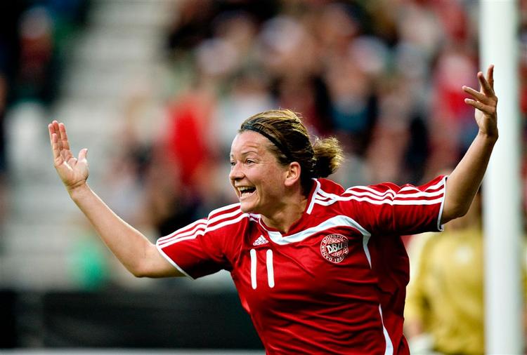 Merete Pedersen spillede sin landskamp nummer 132, da Danmark kvalificerede sig til EM-slutrunden i Finland. Arkivfoto. 