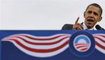 Hvis amerikanerne bare vælger Barack Obama som præsident, kommer de aldrig mere til at betale for finansverdenens grådighed. Mener Obama selv. 