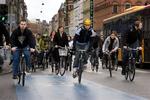 Der er blevet masser af plads til cyklerne på Nørrebrogade. 