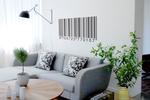 En stregkode i hjemmet fra FERM LIVING. Set hos www.tapetshop.dk. 
