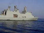 Denmark's warship Absalon, part of Task Force 150 off Somalia. 