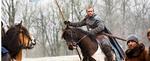 Arn (Joakim Nätterqvist) i kamp. Danske Peter Flinth har instrueret de to film. Foto fra filmen 