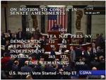 Den længe ventede hjælpepakke til den amerikanske økonomi blev stemt hjem med 263 stemmer mod 171 i Representanternes Hus. 