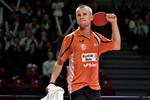 Michael Maze har vundet fire af sine fem kampe ved EM, hvor han foreløbig kun har tabt til tyskeren Timo Boll. Arkivfoto. 