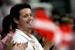 Kronprins Frederik til tennis under OL i Beijing. Arkivfoto. 