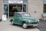 Morris Minor som de fleste husker den. Den kunne også fås som stationcar med bindingsværk og som cabriolet. 
