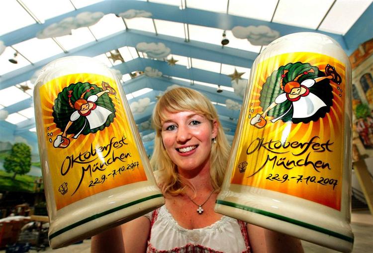 Årets Oktoberfest i Tyskland er i fuld gang. 