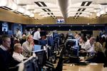 De 300 ansatte på Nordeas handelsgulv overvåget nøje de danske og udenlandske markeder. 