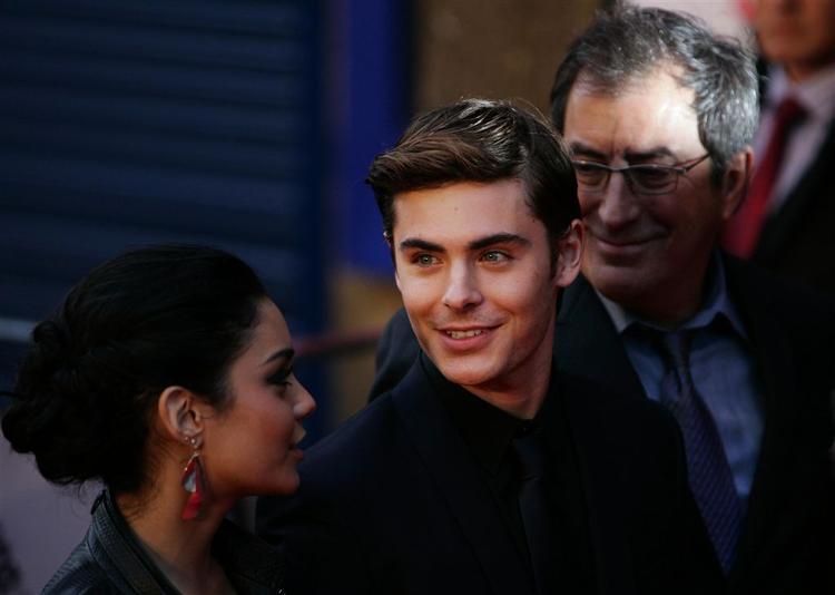 Skuespillerne Zak Efron (midt) og Vanessa Anne Hudgens (tv) spås store Hollywood-karrierer. 