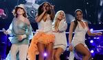 684 deltagere kæmper om seks billetter til det danske Melodi Grand Prix i januar. Her de tyske deltagere ved den internationale finale, bandet 'No Angels'. 