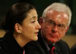 Ingrid Betancourt vil gøre politisk comeback, sagde hun i dag i Europaparlamentet. 