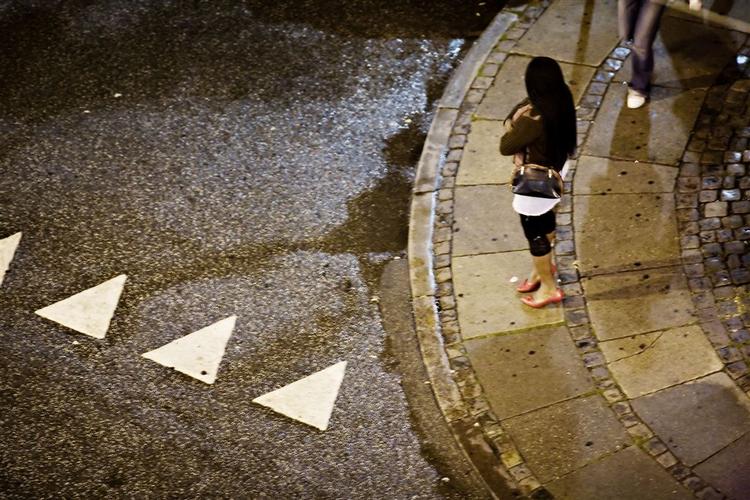 Prostitueret på Istedgade i København. 