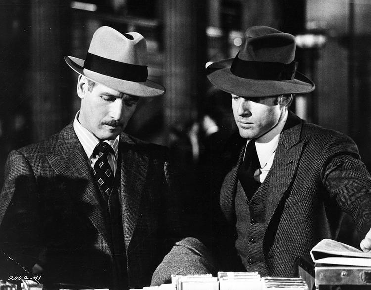 Paul Newman som den garvede fusker Henry Gondorff og Robert Redford som den småkriminelle Johnny Hooker i hvilken syvfoldig oscarvinder fra 1973? Foto fra filmen 