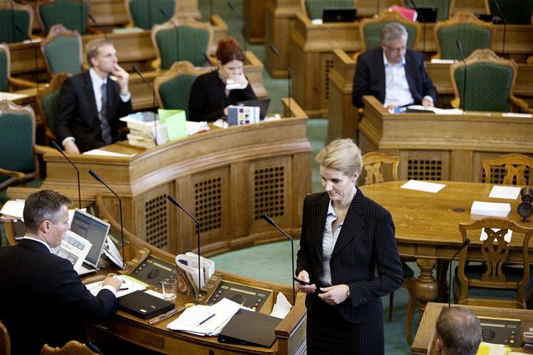 Helle Thorning Schmidt (S) under Folketingets åbningsdebat. 
