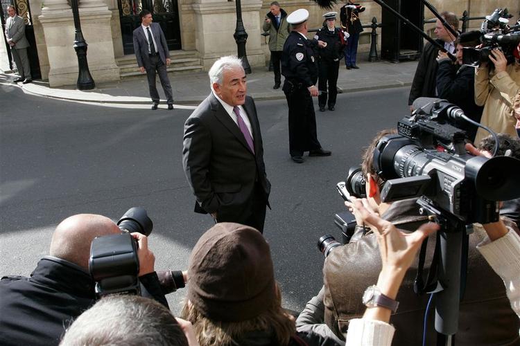 Strauss-Kahn i Paris tidligere på måneden. 