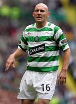 Thomas Gravesen blev mildest talt aldrig en succes i Celtic. Nu står han uden klub, og meget tyder på, at han har spillet sin sidste fodboldkamp på højt niveau. Arkivfoto. 