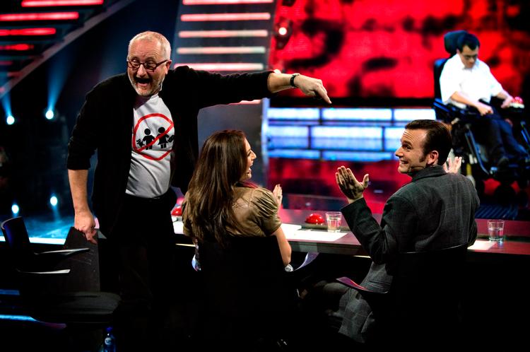 De tre dommere (og tabernakker) - Peter Aalbæk Jensen, Julie Steincke og Martin Hall. Foto: Tobias Selnæs Markussen