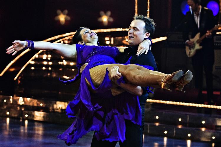 Vild med dans med Anne Mette Fogh i favnen på dansepartner Thomas Evers Poulsen. 
