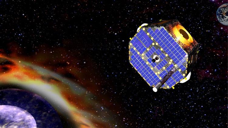 IBEX-satelitten, som den vil tage sig ud under sin færd. 